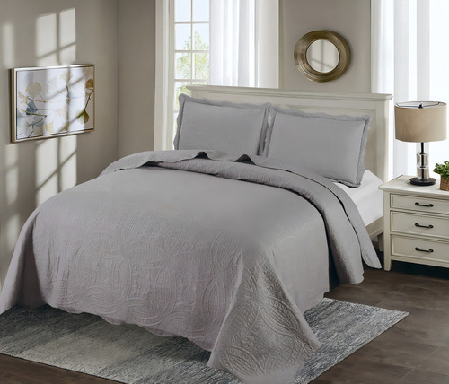 Colcha Sultan Realce Premium Dupla Face Casal Serve Cama Box