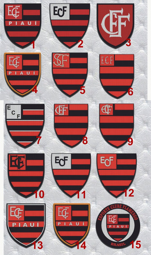 Parche Escudo 7,5 Cm Flamengo Piaui Brasil