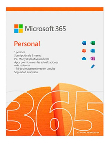 Microsoft 365 Personal Suscripción Por 3 Meses