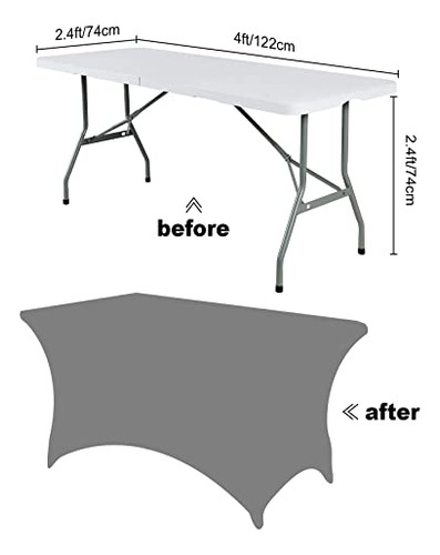 Mantel Impermeable Elástico Azul Rey Para Mesa De 4 Pies