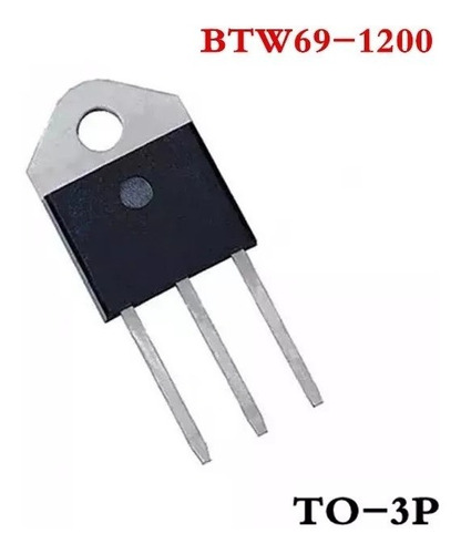 Transistor Tiristor Scr Btw69-1200 1200v 50a Top3 Potencia