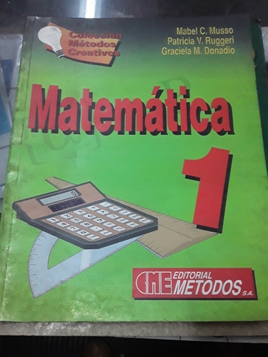 Matematica 1 Editoral Métodos Mabel Musso 