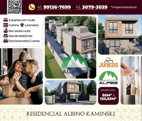 Sobrado Com 3 Dormitórios À Venda, 85 M² Por R$ 339.000,00 - Bairro Alto - Curitiba/pr - So1371