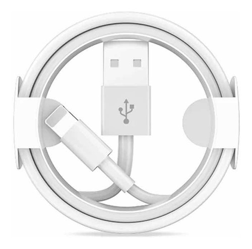 Cable De Conector Apple Lightning A Usb (1 Metro) Blanco