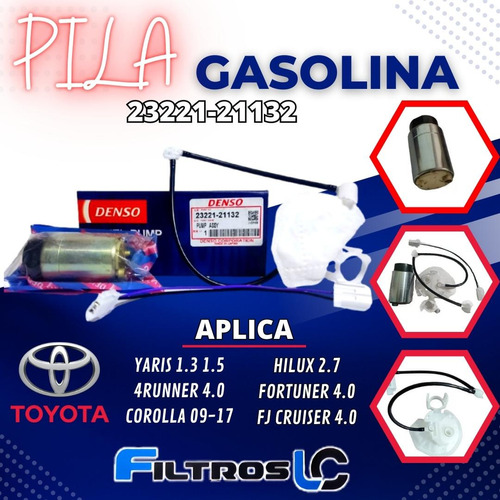 Pila Gasolina 23221-21132 Toyota Hilux , 4runner, Meru, Fj