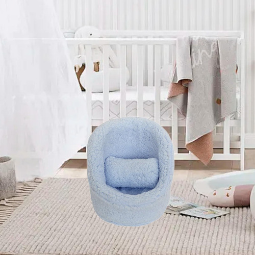 Mini Sofá Para Fotografía De Bebés, Figura Para , Azul