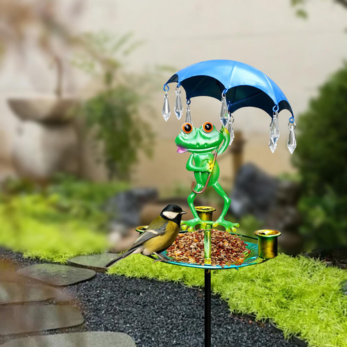 Comedero Para Pájaros Con Estaca, Decoración Del Jardín