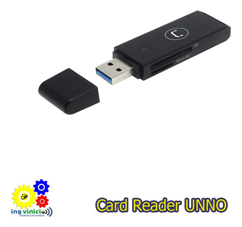 Card Reader Unno Cr1004bk Usb 3.0 Todo En 1