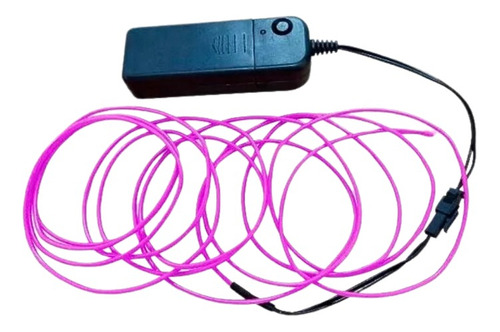 Hilo De Neon Led Pilas Luces Cable 3 Mts Color de la luz Violeta