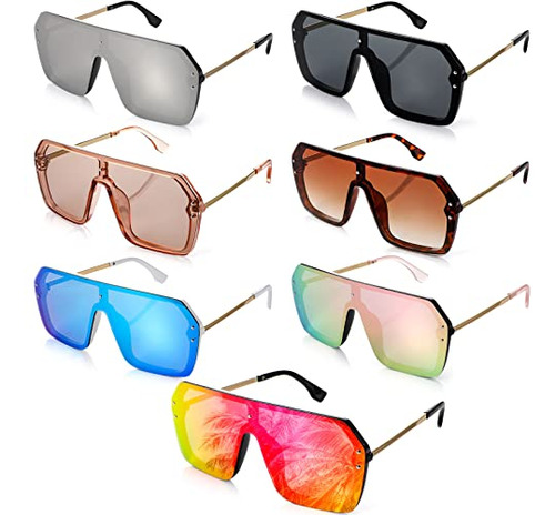 7 Pares De Gafas De Sol Siamesa Clásicos Retro W75qa