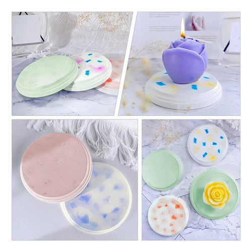 2x Posavasos Molde De Silicona Fundición De Resina Diy