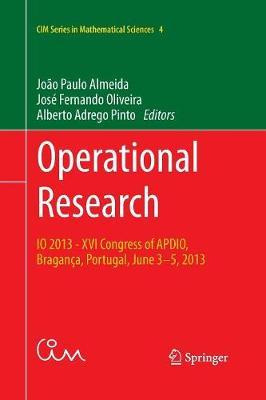 Libro Operational Research : Io 2013 - Xvi Congress Of Ap...