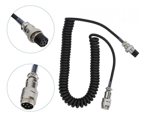 Práctico Cable De Extensión De Micrófono En Espiral De 8 Pin