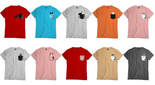 Camiseta T - Shirt Cuello Redondo Dibujos Animado Caricatura