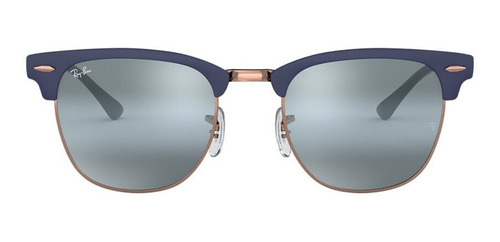 Anteojos Sol Ray Ban Clubmaster Metal Espejados Rb3716 +