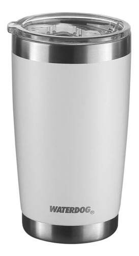 Imagen 1 de 2 de Vaso térmico Waterdog Borda color blanco 500mL