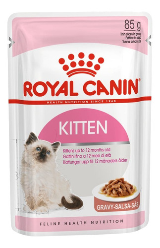 Royal Canin feline health nutrition kitten alimento para gato desde cedo sabor mix em saco de 85g