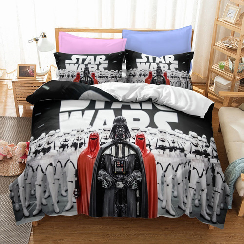 Juego De Cama Star Wars 2 Darth Vader Fundas De Almohada 0