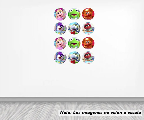 Vinil Sticker Pared 25 Cm. Lado Muppets Babies Modld103