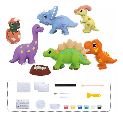 Cyz Pintura De Yeso De Dinosaurio Para Niños