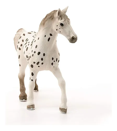 Figura De Animales Caballo Knabstrupper Pintado A Mano