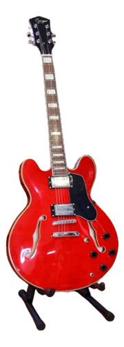Guitarra Eléctrica 335 Smiger Color Cherry Orientación De La Mano Diestro