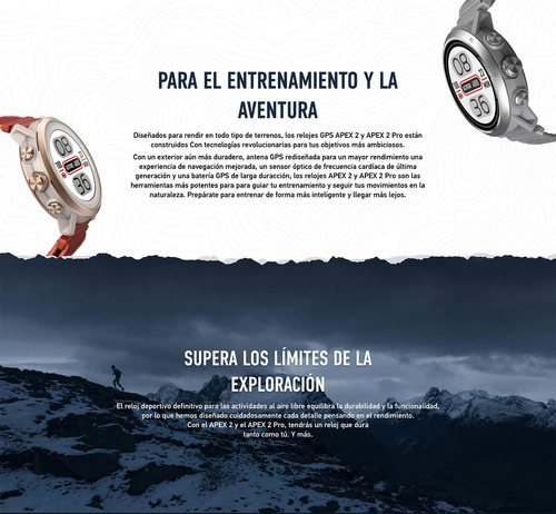Reloj Coros Apex 2 Gps Outdoor Watch Black Negro Negro Negro