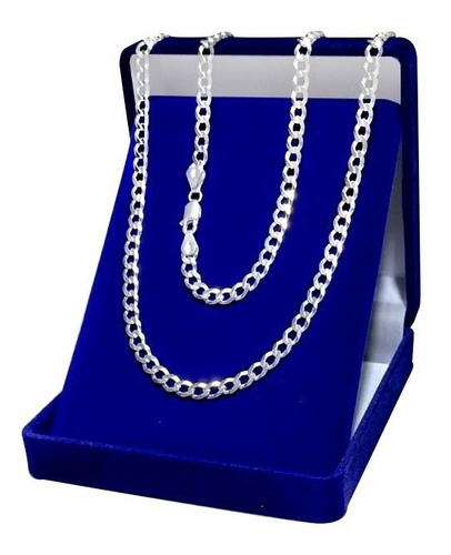 Imagem 3 de 7 de Corrente Grossa Prata 925 Masculina 70cm 5mm Original Top