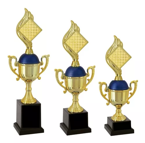 Troféu Para Campeonato De Xadrez Rei Branco de Resina