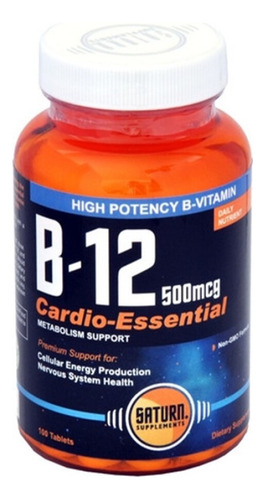 Saturn Vitamina B12 500mcg 100 Comprimidos