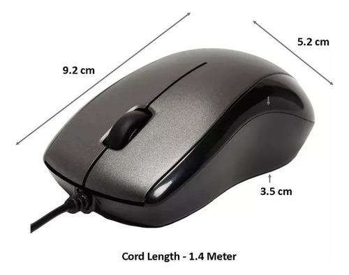 Mouse Maxell Optico Con Cable Pc Mac