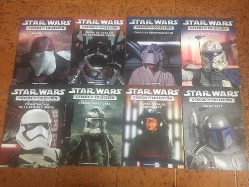 Stars Wars 8 Revistas Cascos De Colección Precio Por Lote