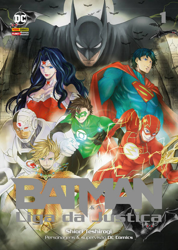 Batman & A Liga Da Justiça (Mangá Da Dc), de Teshirogi, Shiori. Editora Panini Brasil LTDA, capa mole em português, 2022