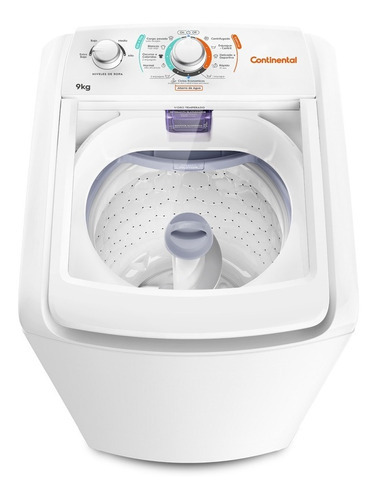 Lavarropa Continental 9kg Carga Superior Disp Easy&clean Color Blanco