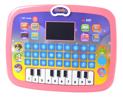 Bloc De Aprendizaje F Kids Tablet Boys Con Led Teach Alphabe