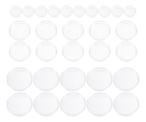 Placa De Petri Transparente Culture Plates, 30 Unidades