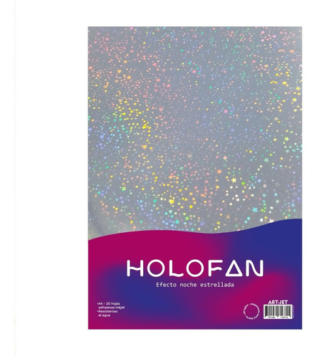 Holofan Adhesiva - Noche Estrellada - Art Jet®-20 Hojas - A4