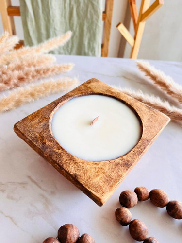 Cuencos De Madera Para Velas Varios Modelos 34 Piezas