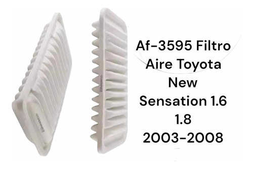 Filtro Aire Tipo Panel Toyota  New Sensation 1,6 1,8 03-08