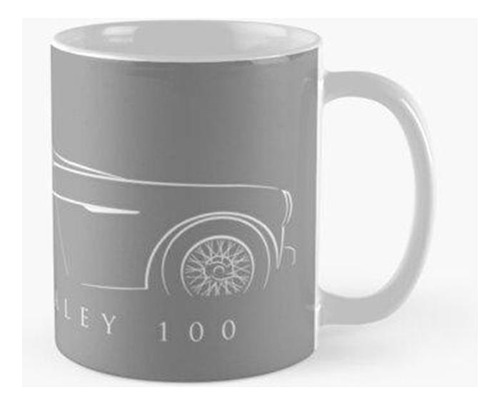 Taza Austin Healey 100 - Plantilla De Perfil, Blanco Calidad