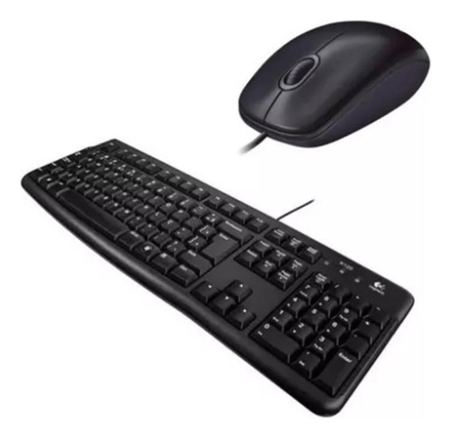 Kit Teclado E Mouse Usb Logitech Mk120 Tecrado Mauser