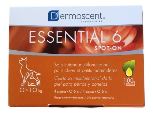  Dermoscent Essential 6 Spoot On Dogs 4 Pipetas 0 A 10 Kg 