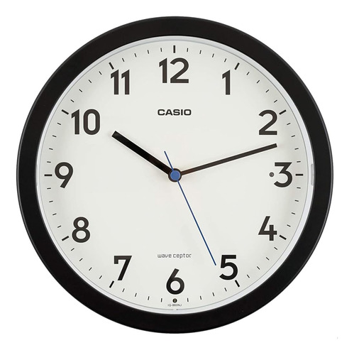 Casio Iq-860nj-1jf Reloj De Pared, Radio Reloj, Negro, Analó