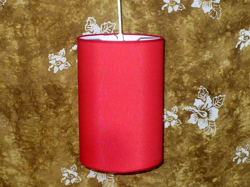 Lámpara Colgante En Rojo 15-15/ 2 0 Cm Alt  Pr