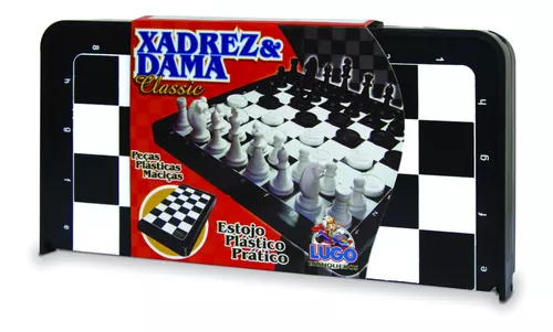 Damas Tabuleiro, Conjunto tabuleiro durável com xadrez, dominó, picareta,  damas - Jogos estratégia brinquedos educativos para crianças e adultos  Hoghaki