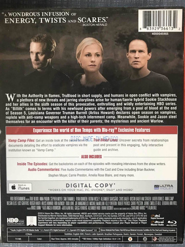 True Blood Hbo 6 Temporadas Importadas De Eua En Bluray (Usado)