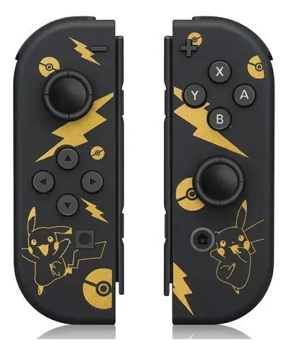 Joy Con Sem Fio Para Nintendo Switch Pokemon Rgb Com Alça
