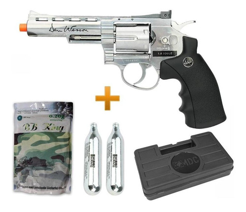 Rev¿lver Airsoft Full Metal Co2 Asg Dan Wesson 4  6,0 + Kit-