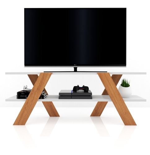 Mesa Para Lcd Led Moderna Living Rack Melamina Retira Hoy