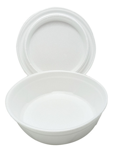 Marmitex Isopor Térmica Com Tampa N8 - Com 50 Unidades